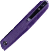Real Steel G5 Metamorph Button Lock EDC Knife - Purple G10 Handle And 14C28N Sandvik Blade For Everyday Carry by Real Steel