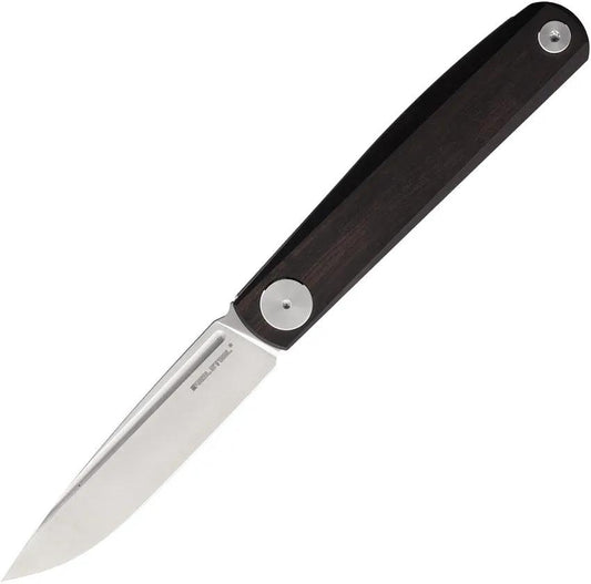 Real Steel GSlip Ebony Wood Handle EDC Knife For Everyday Carry Enthusiasts With VG10 Blade And Slip Joint by Real Steel