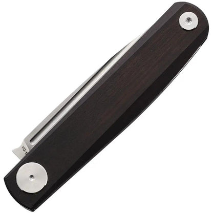 Real Steel GSlip Ebony Wood Handle EDC Knife For Everyday Carry Enthusiasts With VG10 Blade And Slip Joint by Real Steel
