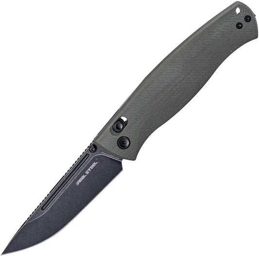 Real Steel Pathfinder Folding Knife With Crossbar Lock 7851GB For EDC Outdoors Rugged G10 by Real Steel