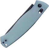 Real Steel Pathfinder FFG Crossbar Lock Folding Knife - Jade G10 Handle And BlackWash 14C28N Blade For EDC by Real Steel