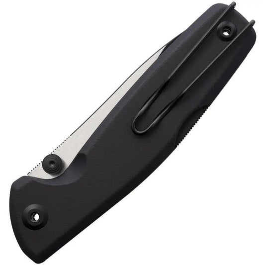 Real Steel Yak Lockback EDC Knife With 3.75in Flat Ground Blade Slim Black G10 Handle by Real Steel