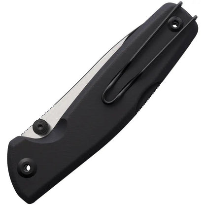 Real Steel Yak Lockback EDC Knife With 3.75in Flat Ground Blade Slim Black G10 Handle by Real Steel