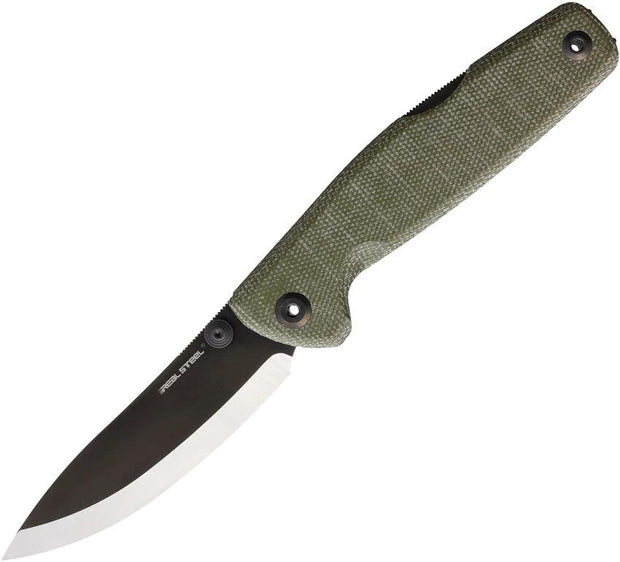 Real Steel Yak Lockback Green Scandi 7871GM by Real Steel