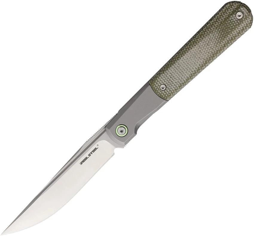 Real Steel Barlow RB-7 Framelock Micarta 7891 by Real Steel