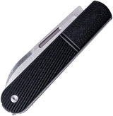 Real Steel Barlow RB5 Slip Joint EDC Knife Satin N690 Blade With Black G10 Handle by Real Steel