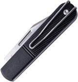 Real Steel Barlow RB5 Slip Joint Knife With Black G10 Handle And Bohler N690 Clip Point For EDC Enthusiasts by Real Steel