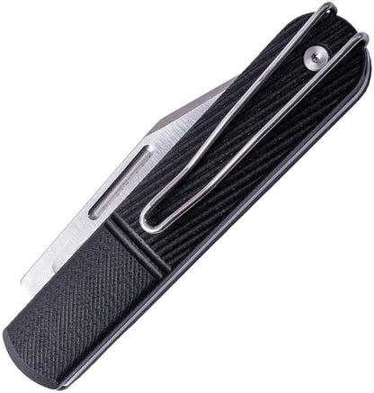 Real Steel Barlow RB5 Slip Joint Knife With Black G10 Handle And Bohler N690 Clip Point For EDC Enthusiasts by Real Steel