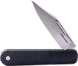 Real Steel Barlow RB5 Slip Joint Knife With Black G10 Handle And Bohler N690 Clip Point For EDC Enthusiasts by Real Steel