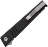 Real Steel Kikashi Linerlock Folding Knife 14C28N Sandvik Blade Laminated Carbon Fiber Handle Extended Tang For EDC by Real Steel