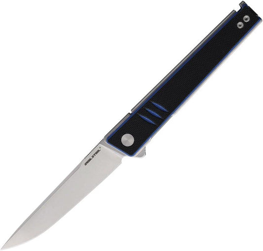 Real Steel Kikashi Linerlock Blk/Blue 8071DS by Real Steel