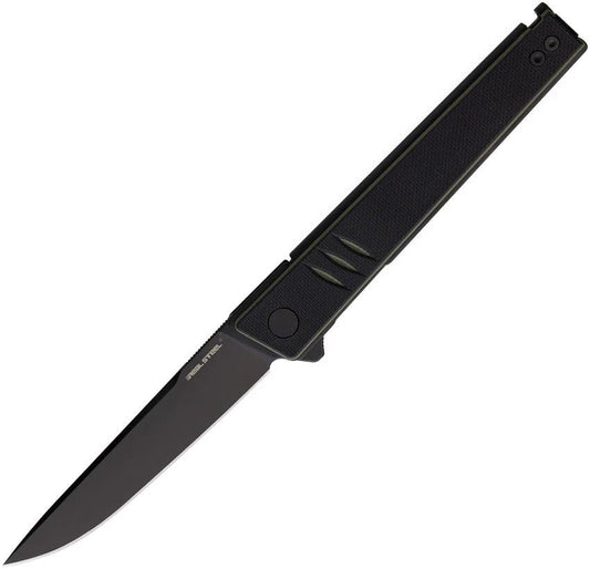 Real Steel Kikashi Linerlock Blk/Grn 8071GB by Real Steel