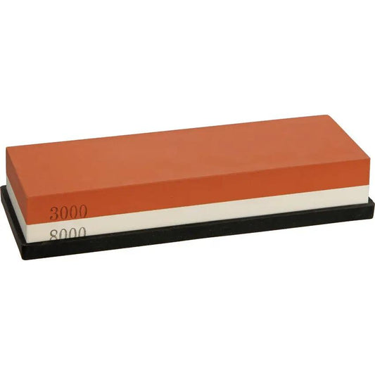 Real Steel Japanese Whetstone Dual Grit 3000 8000 - Non Slip Base For Precision Sharpening by Real Steel