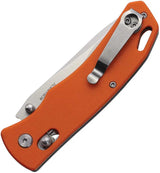 Rite Edge Rolling Lock Orange RUC-4005 - Durable 8Cr13MoV Stainless Drop Point with Orange G10 Handle by Rite Edge
