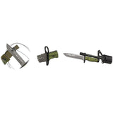 K25 Tactical Knife 32067 - Titanium Coated 7 Inch Blade, Full Tang, Black Nylon Sheath by K25