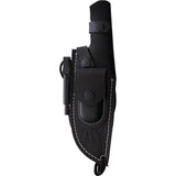 K25 Jacob Tactical Fixed Blade Knife - 11 Inch, 5.75 Inch Satin 7Cr17MoV Blade, Full Tang, Black White G10 Handle by K25