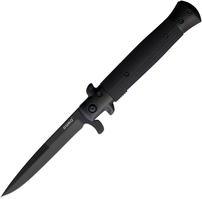 Ruko Shark Linerlock A/O Black RUKO184BK by Ruko