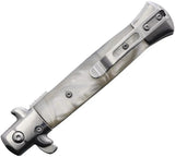 Ruko Shark Linerlock Swirl Knife - Assisted Opening With Mirror Finish Spear Point Blade by Ruko