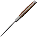 Old School Knifeworks Ruple 1 Trapper - Mahogany Bone Handle Satin Finish VG-10 Clip Blade by Old School Knifeworks