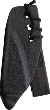 Revenant Corps Grackle Fixed Blade - Black G10 One Piece Construction With Tsukomaki Handle And Black Boltaron Belt Sheath by Revenant Corps