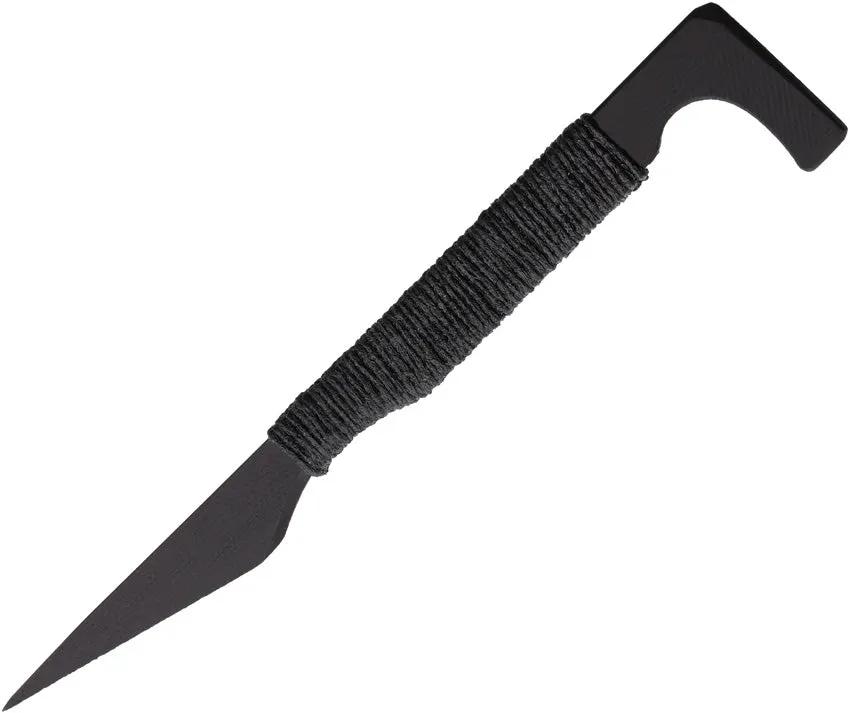 Revenant Corps IMP Fixed Blade With Hook IMP HK PCK HK - Black G10 Epoxy Coated Hemp Twine Wrapped Handle Neck Sheath by Revenant Corps