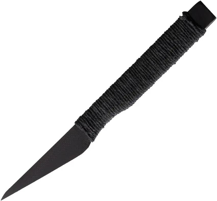 Revenant Corps IMP Fixed Blade IMP-ST-LN - Black G10 Handle Wrapped With Epoxy Coated Hemp Twine, Neck Sheath Included by Revenant Corps