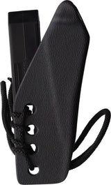 Revenant Corps Small Shanghai Fixed Blade XN-XD-W64 - Black G10 Dagger With Epoxy Coated Hemp Twine Tsukomaki Handle by Revenant Corps