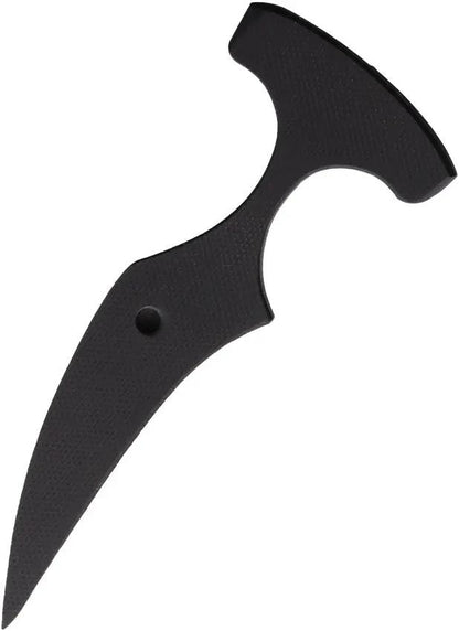 Revenant Corps Clever Girl Push Knife - 2.5 Inch Double Edge Blade Ambi T Handle Black G10 by Revenant Corps