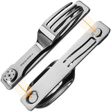ROXON 2 In 1 Camping Utensil Set C2 - Detachable Spoon And Fork With Mirror Polished Stainless 420U6 by ROXON