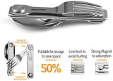 ROXON 2 In 1 Camping Utensil Set C2 - Detachable Spoon And Fork With Mirror Polished Stainless 420U6 by ROXON