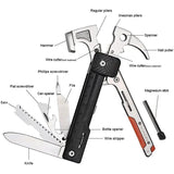 ROXON Rhino 17-In-1 Hammer Multitool H1 - Versatile 17-In-1 Tool With Pliers Wire Cutter Bottle Opener by ROXON