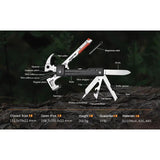 ROXON Rhino 17-In-1 Hammer Multitool H1 - Versatile 17-In-1 Tool With Pliers Wire Cutter Bottle Opener by ROXON