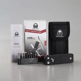 ROXON KS2 Elite Multi Tool KS2E - D2 Steel Blade, Bit Driver Set, 14 Tools, Black G10 Handles by ROXON