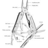 Roxon M2 14 In 1 Mini Multitool - Compact 14 Tool EDC With Scissors, Pliers, Glass Breaker And Bottle Opener by ROXON