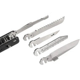 ROXON Flex Companion Multi Tool S503G - Black G10 Handle Versatile EDC With Scissors Saw Blade Reamer And Pen by ROXON