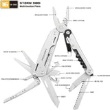 ROXON STORM Multi Tool S801S - Stainless Steel 21 Tools Survival Kit For Everyday Carry And Projects by ROXON