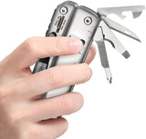 ROXON Flash Elite Multi Tool S803E - Stainless Handles D2 Steel Blade Whistle And Flint Stone by ROXON