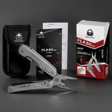 ROXON Flash Elite Multi Tool S803E - Stainless Handles D2 Steel Blade Whistle And Flint Stone by ROXON