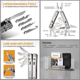 ROXON Flex Multi Tool S804G - Stainless Steel Handles, 14-Tool Versatility, Modular Design by ROXON