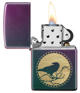 Raven Design Zippo Lighter – Iridescent Finish by Zippo