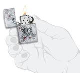 Zippo Rietveld Relaxing Skeleton Lighter – Brushed Chrome by Zippo
