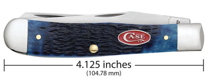 Rogers Jig Navy Blue Bone Trapper Pocket Knife