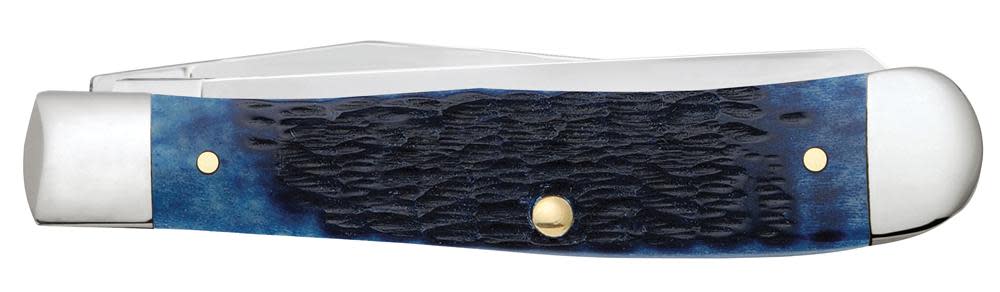 Rogers Jig Navy Blue Bone Trapper Pocket Knife