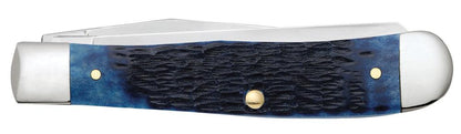 Rogers Jig Navy Blue Bone Trapper Pocket Knife