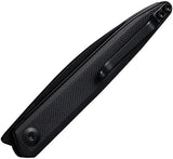 SENCUT Jubil Linerlock Black S20029-2 - 3in D2 Wharncliffe Blade, Black G10 Handle, Extended Tang by SENCUT