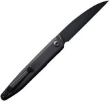 SENCUT Jubil Linerlock Black S20029-2 - 3in D2 Wharncliffe Blade, Black G10 Handle, Extended Tang by SENCUT