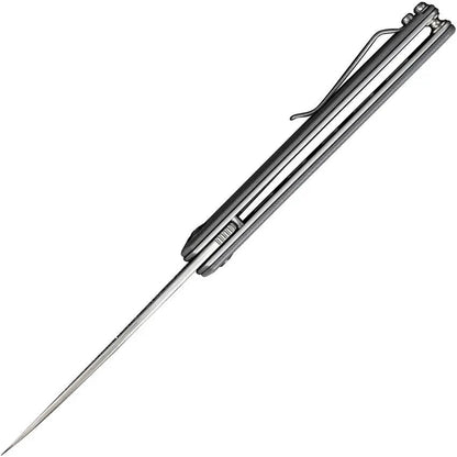 SENCUT Jubil Linerlock Gray S20029-3 - Satin D2 Wharncliffe Blade 3.88in Closed Gray G10 Handle With Pocket Clip by SENCUT