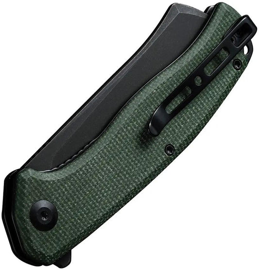 SENCUT Traxler Linerlock Green Micarta S20057C-4 - Compact EDC Knife With 9Cr18MoV Blade by SENCUT