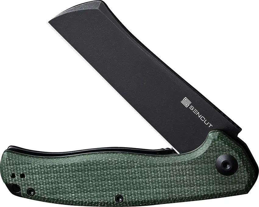 SENCUT Traxler Linerlock Green Micarta S20057C-4 - Compact EDC Knife With 9Cr18MoV Blade by SENCUT