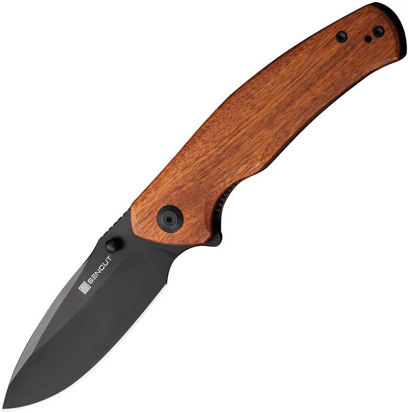 SENCUT Slashkin Linerlock Wood S20066-4 by SENCUT